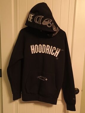Men's Large Hoodrich From Nothing To Something Pullover Hoodie-Black,White, Gray